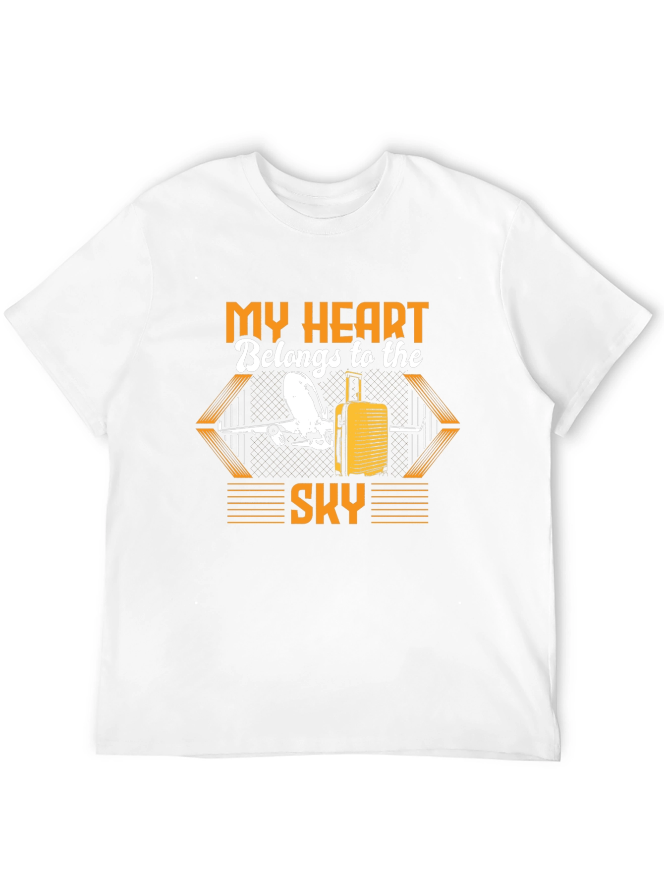 My Heart Belongs to the Sky Black T-Shirt