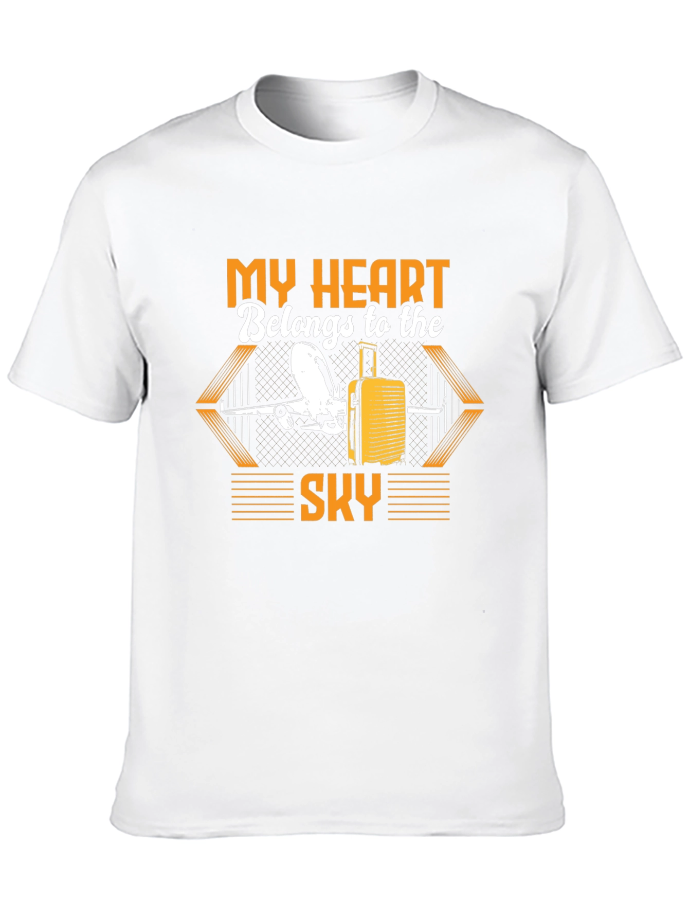 My Heart Belongs to the Sky Black T-Shirt