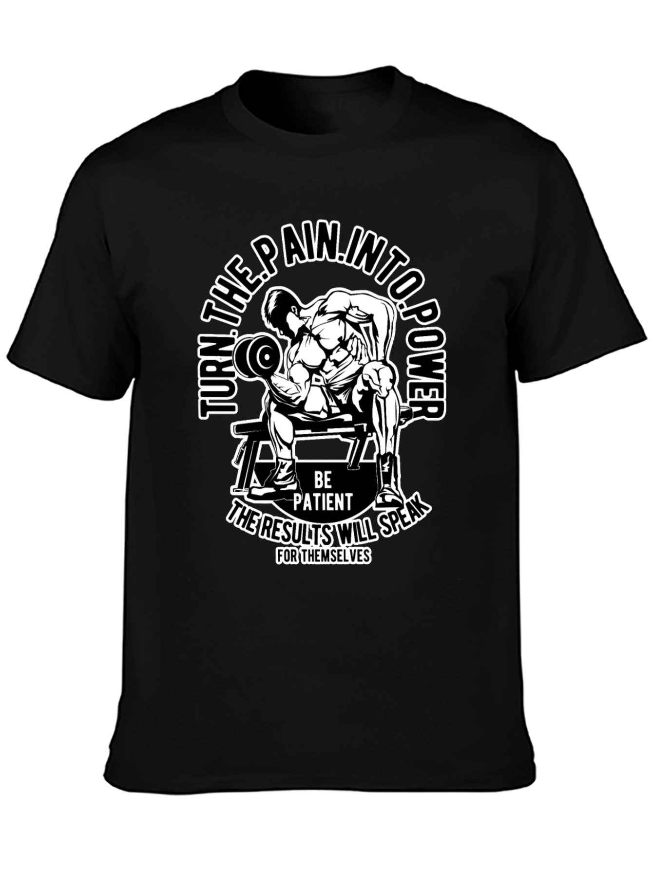 Motivational Gym T-Shirt: Turn Pain Into Power