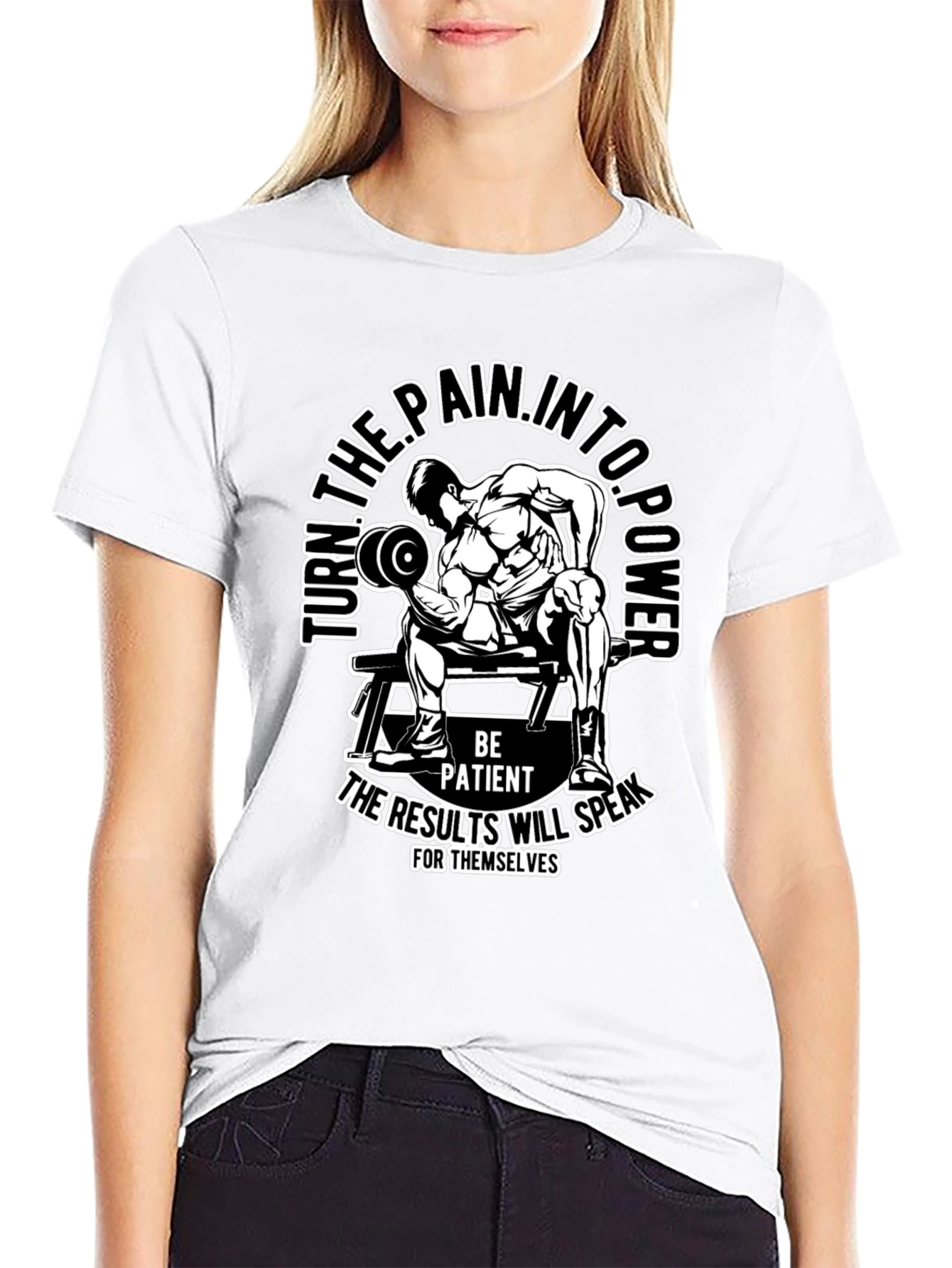 Motivational Gym T-Shirt: Turn Pain Into Power