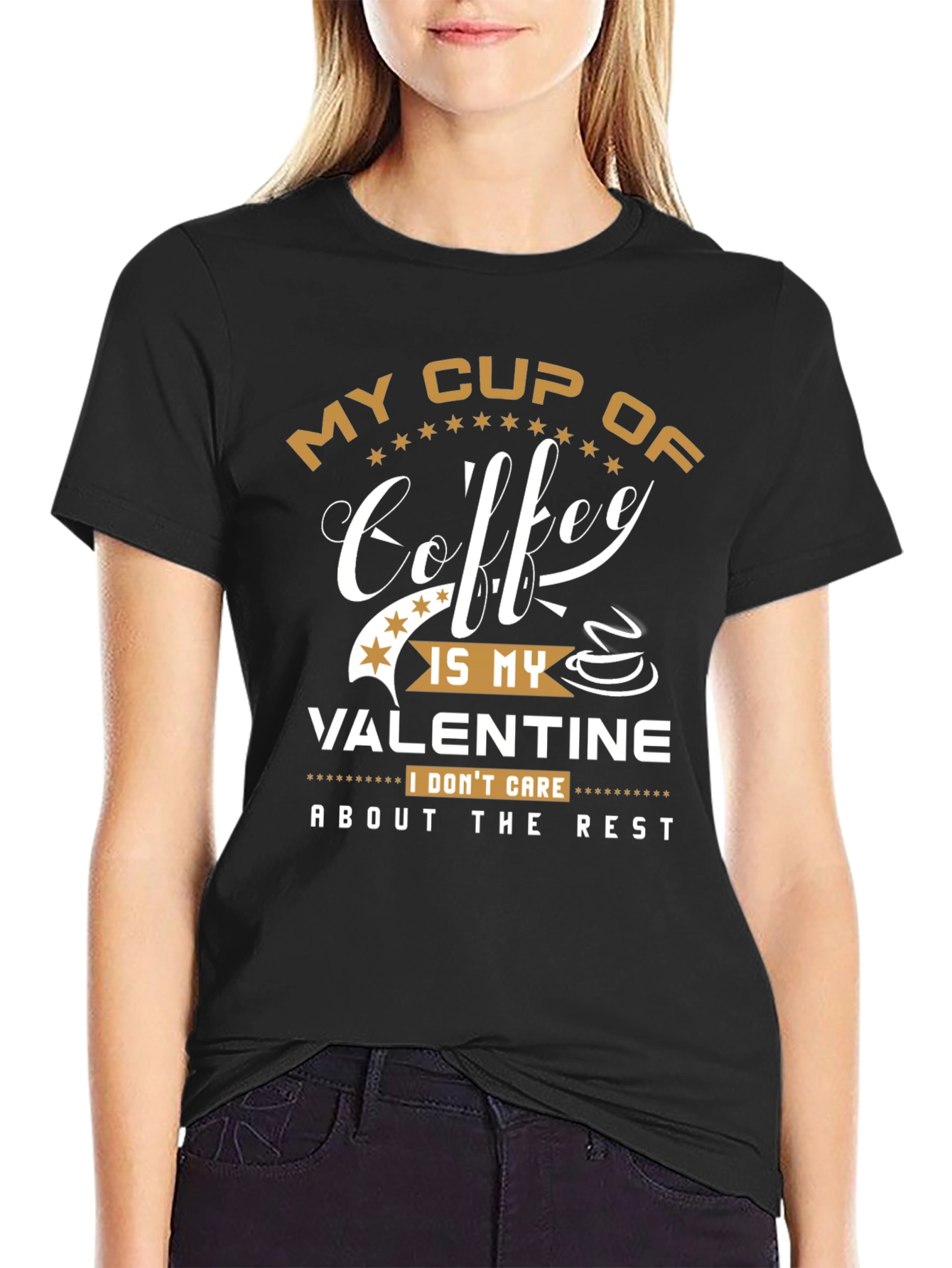 Coffee Valentines Day T-Shirt - Funny Graphic Tee