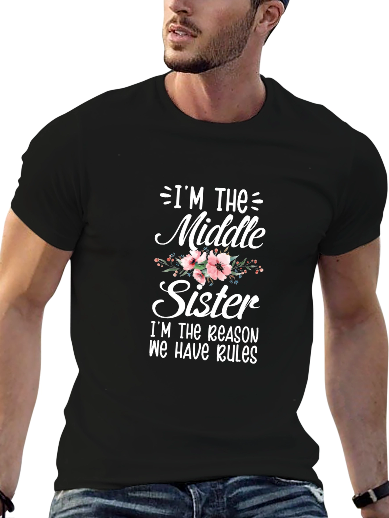 Im The Middle Sister T-Shirt - Novelty Graphic Tee