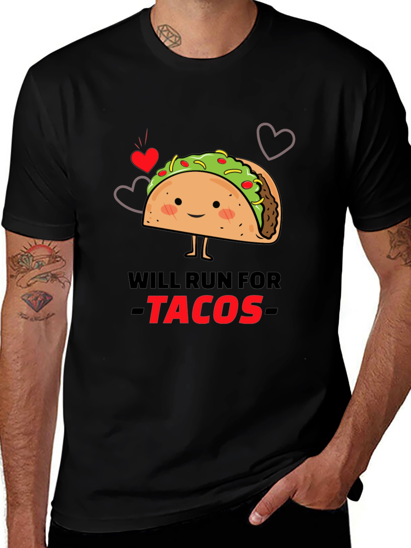 Will Run For Tacos Graphic Tee