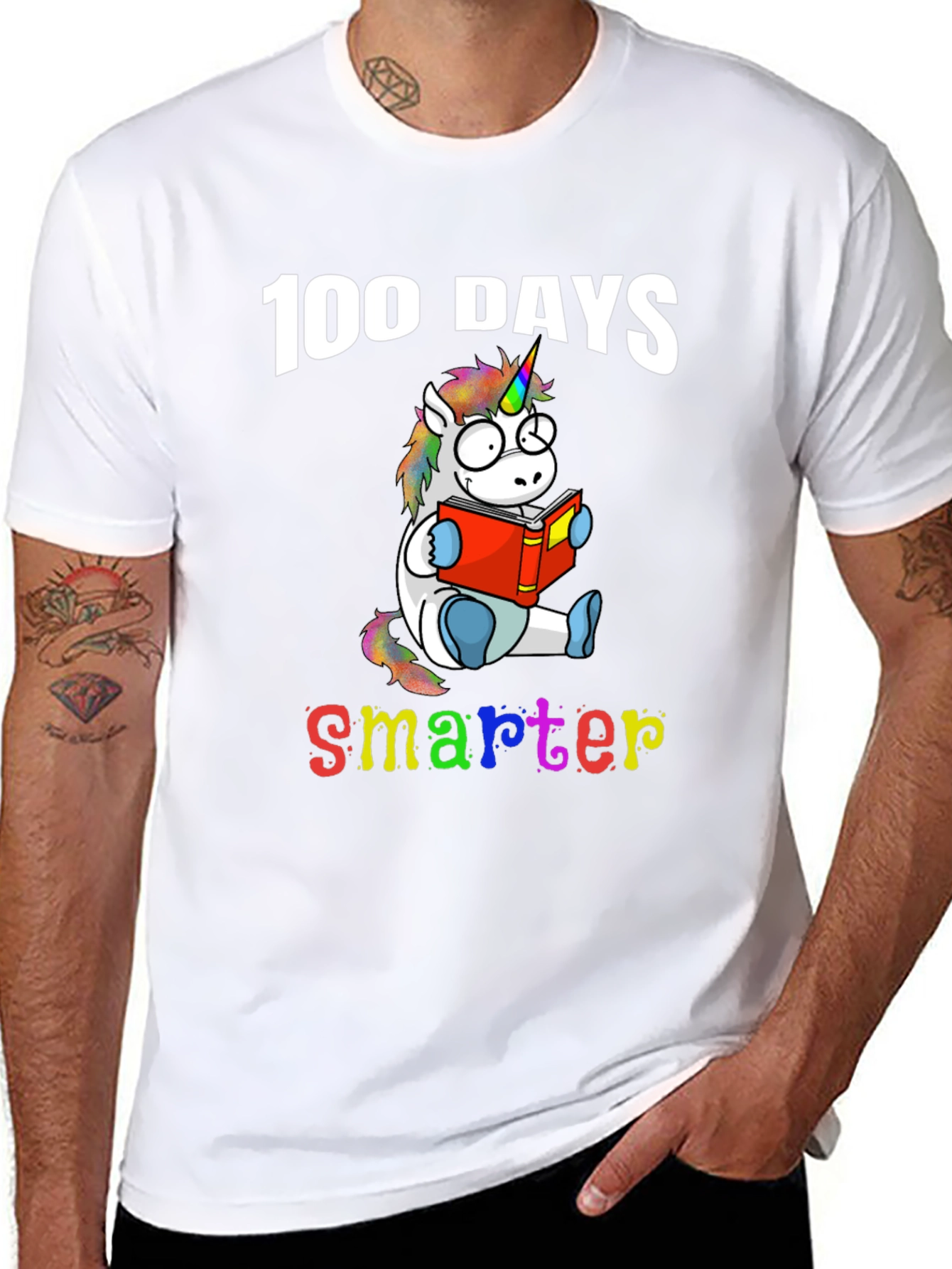 100 Days Smarter Unicorn T-Shirt