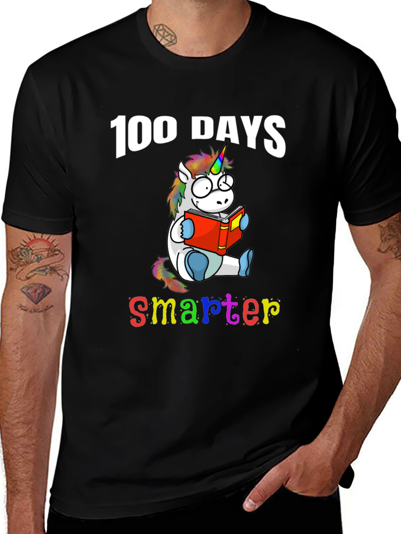 100 Days Smarter Unicorn T-Shirt