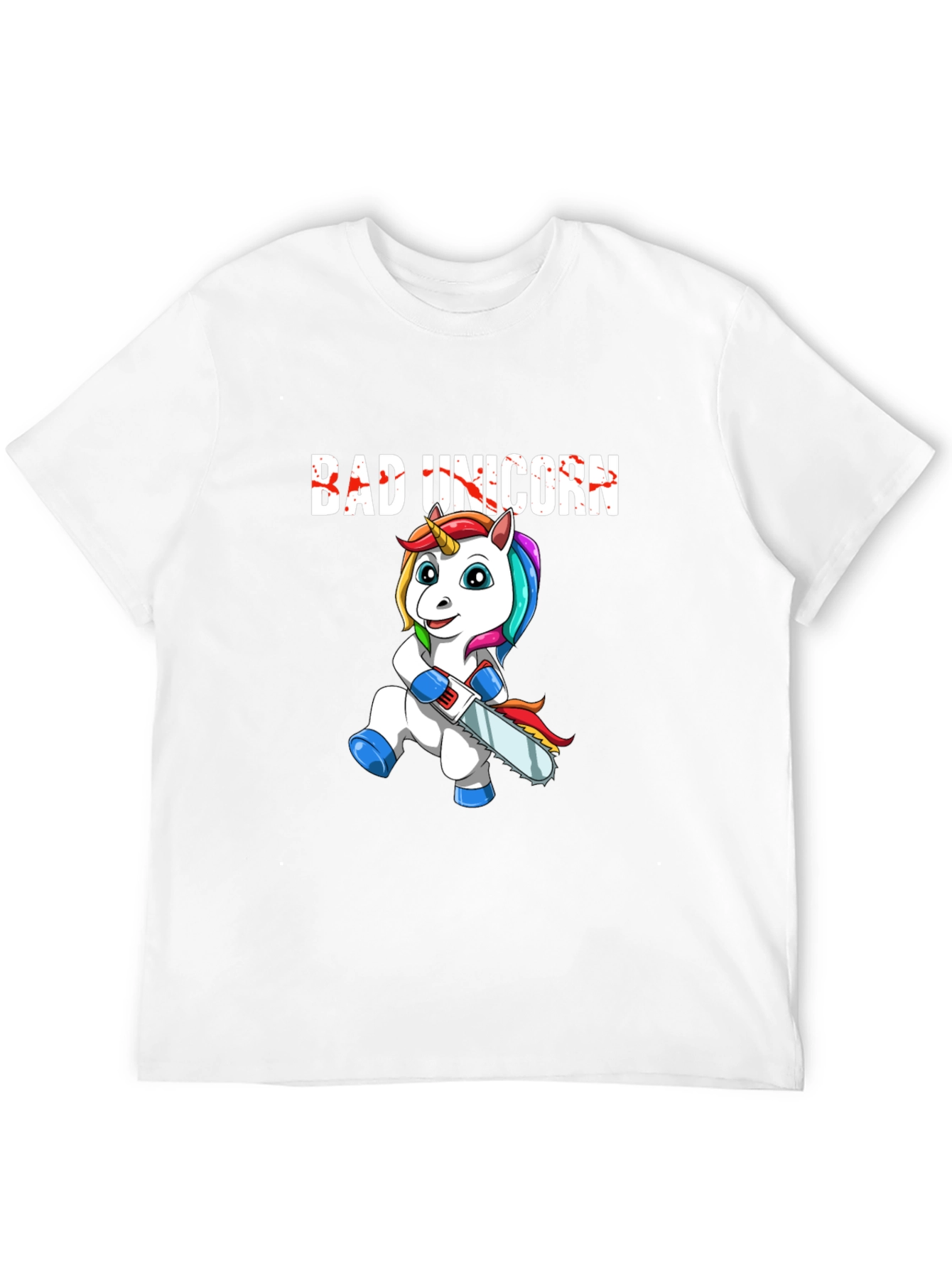 Bad Unicorn Graphic Print T-Shirt