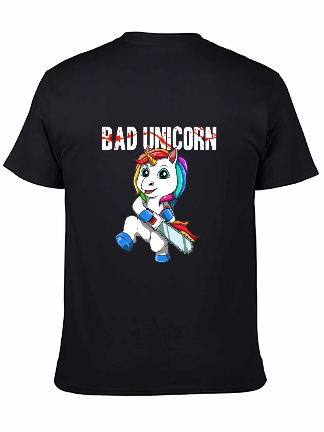 Bad Unicorn Graphic Print T-Shirt