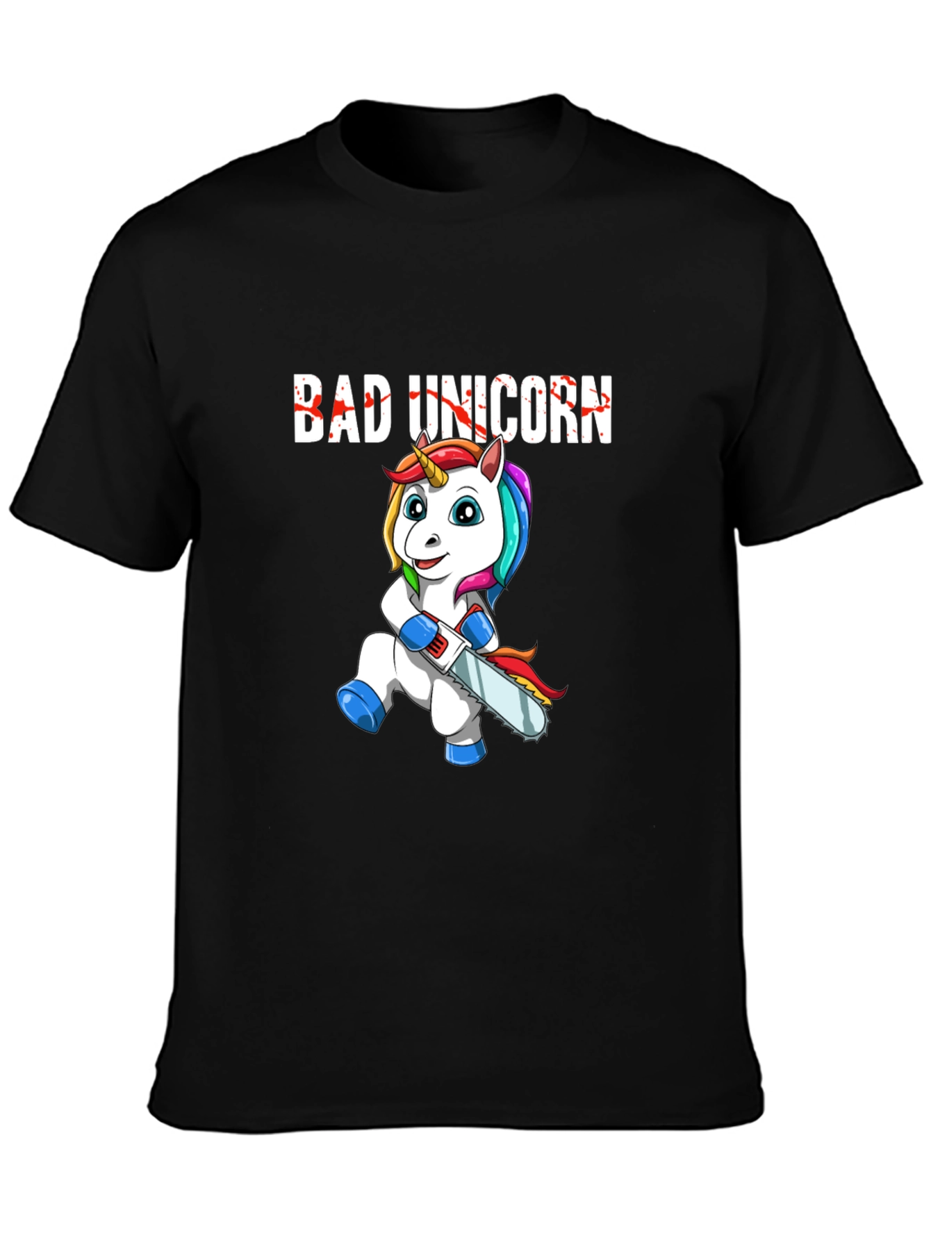 Bad Unicorn Graphic Print T-Shirt