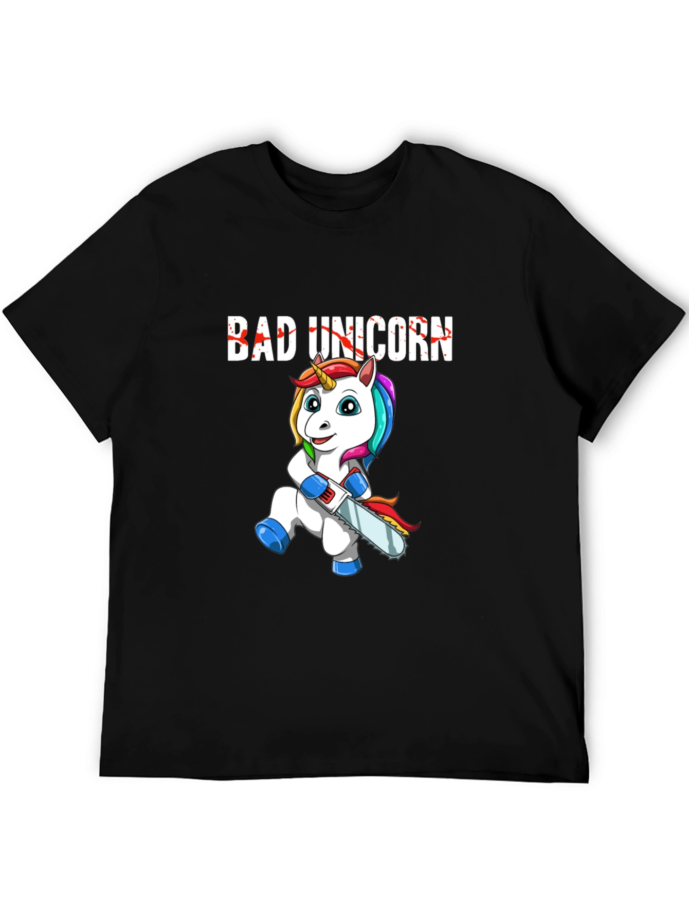 Bad Unicorn Graphic Print T-Shirt