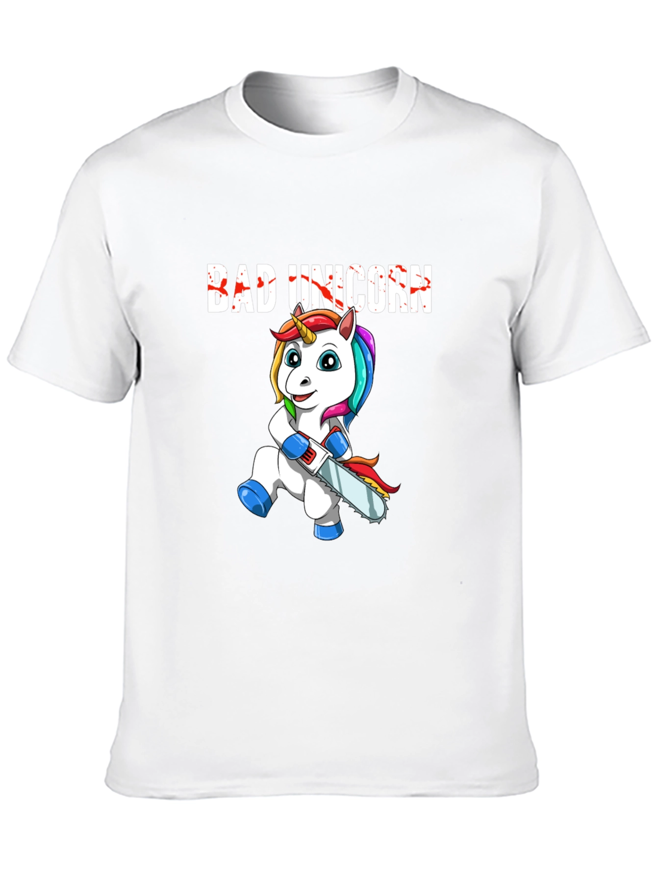 Bad Unicorn Graphic Print T-Shirt