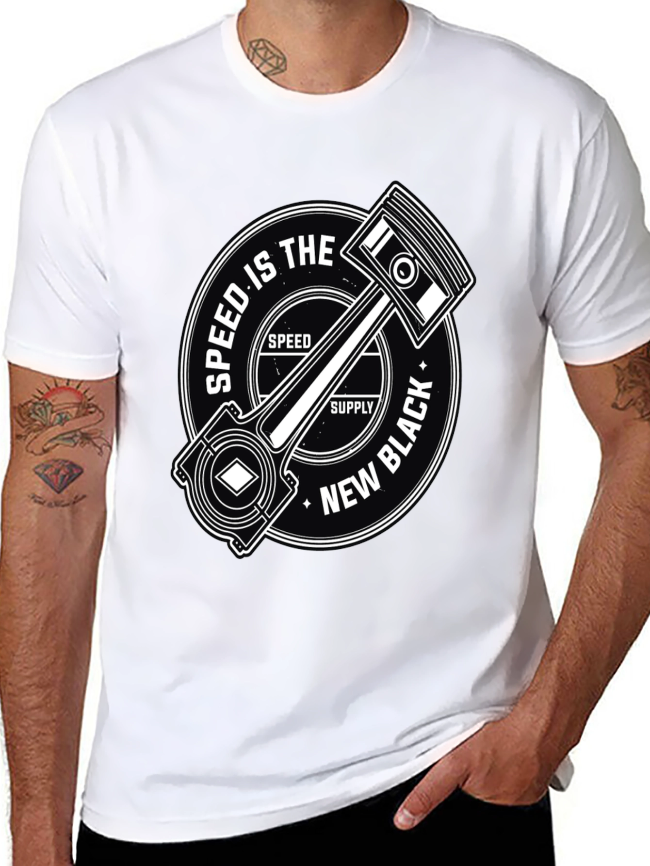 Speed Is The New Black Graphic T-Shirt