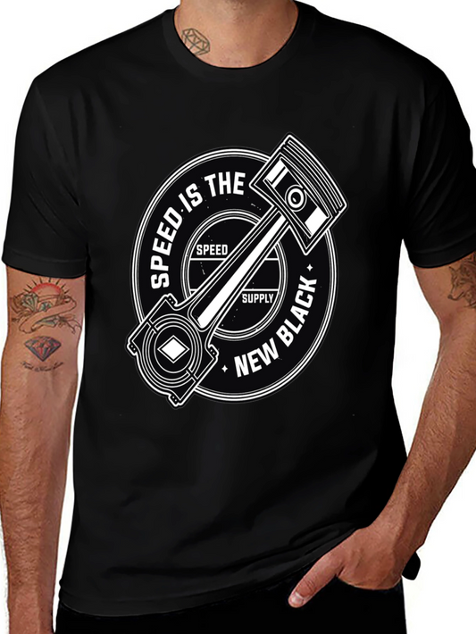 Speed Is The New Black Graphic T-Shirt