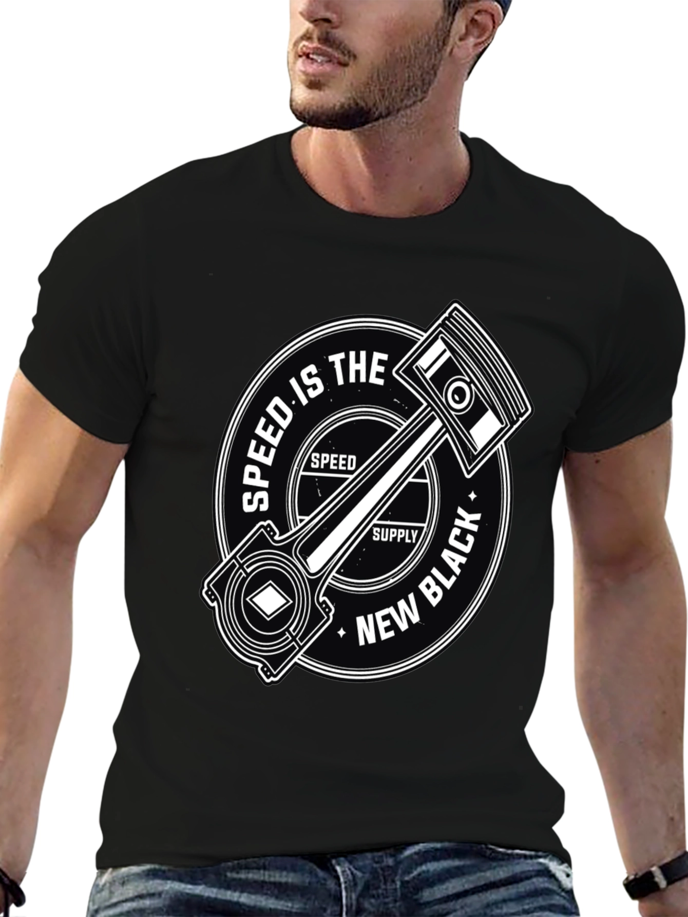 Speed Is The New Black Graphic T-Shirt