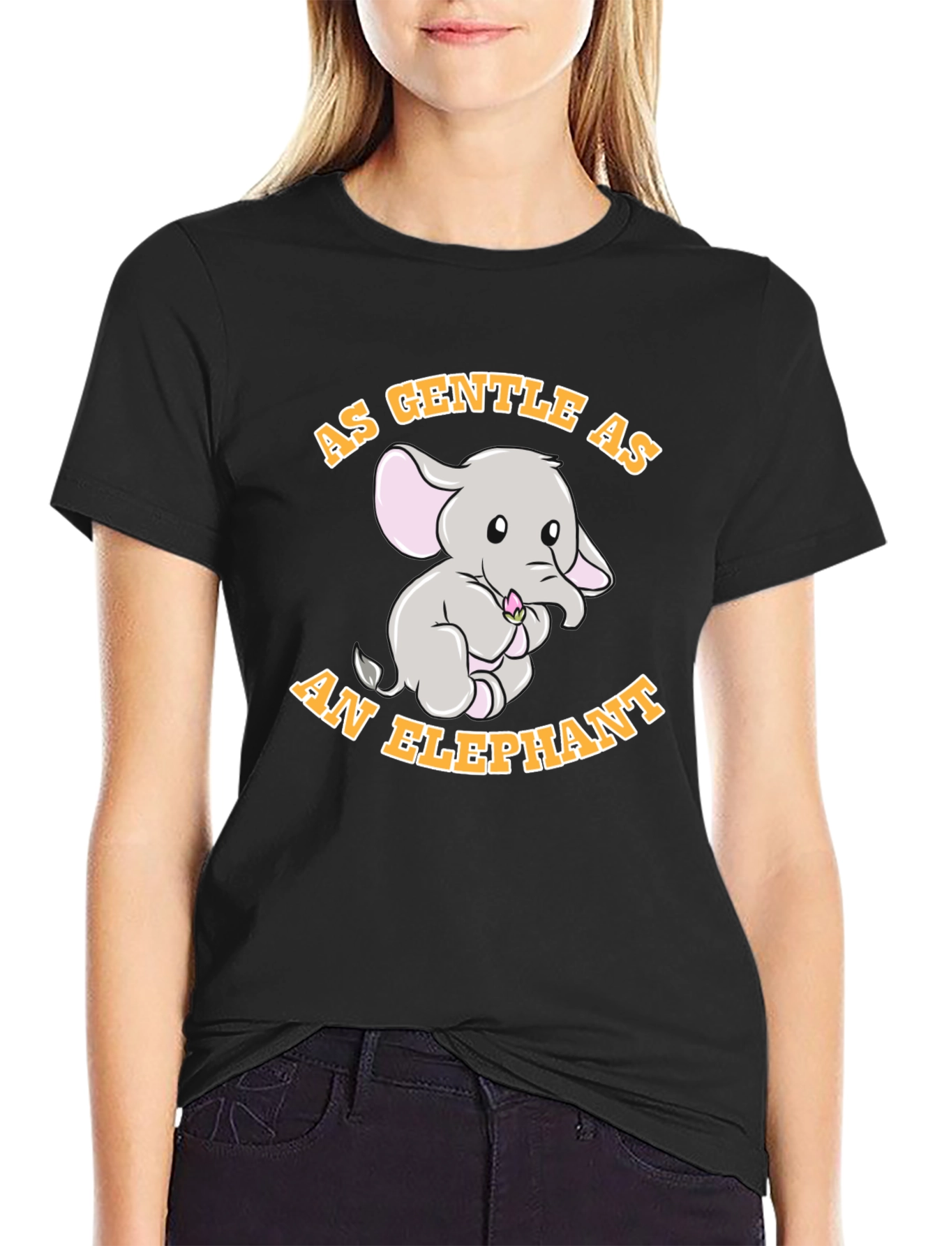 Gentle Elephant Graphic T-Shirt