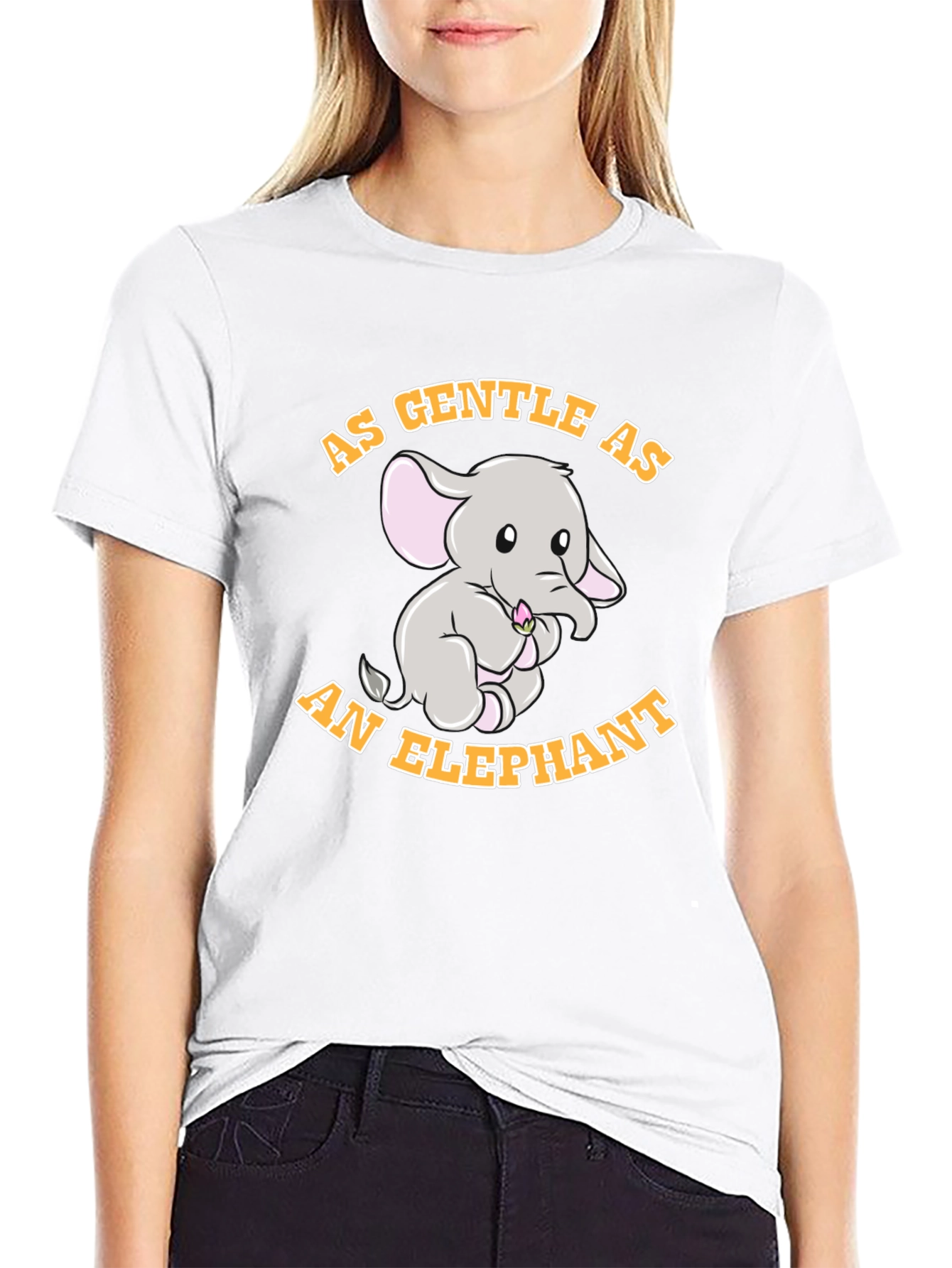 Gentle Elephant Graphic T-Shirt