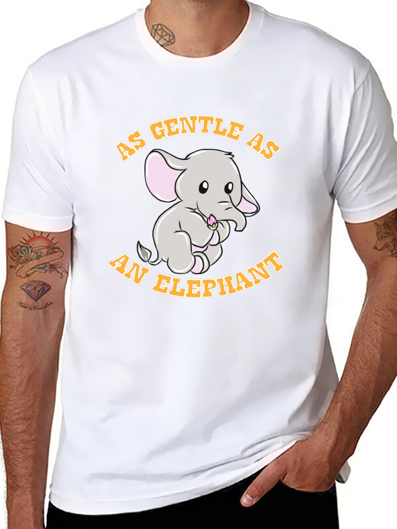 Gentle Elephant Graphic T-Shirt
