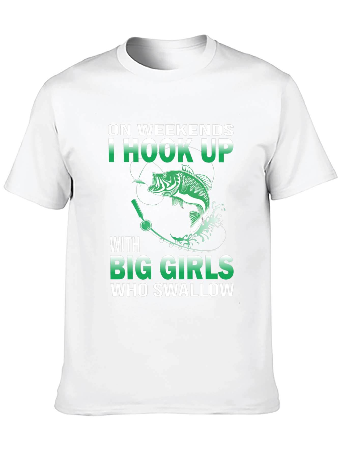 Funny Fishing Hook Up Graphic T-Shirt