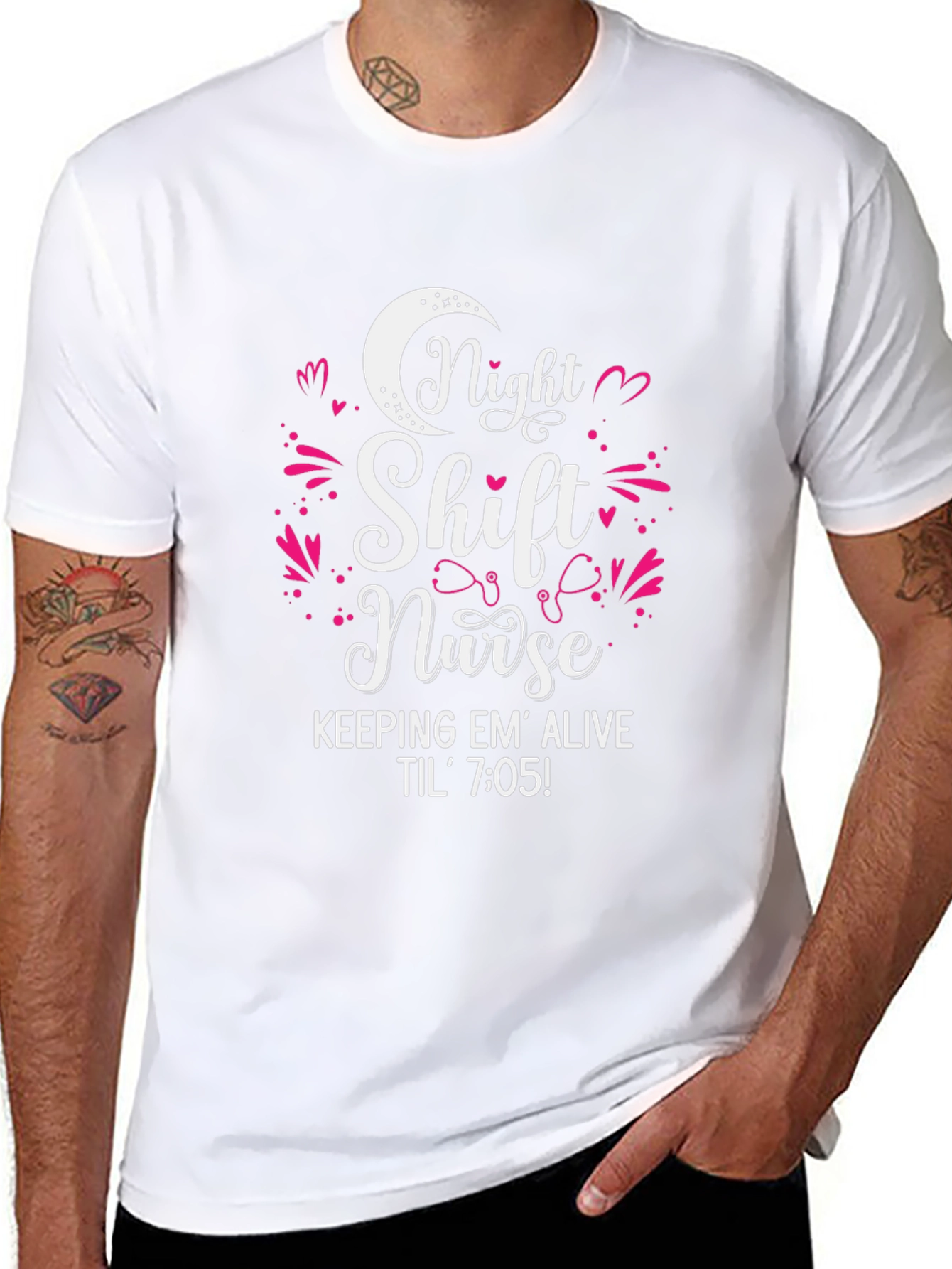 Night Shift Nurse Tee - Keeping Em Alive