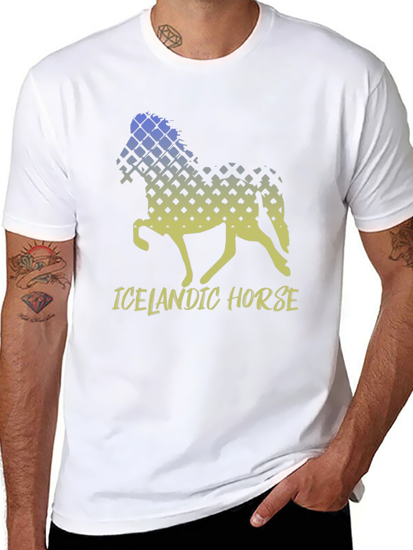 Icelandic Horse Graphic T-Shirt - Unique Design