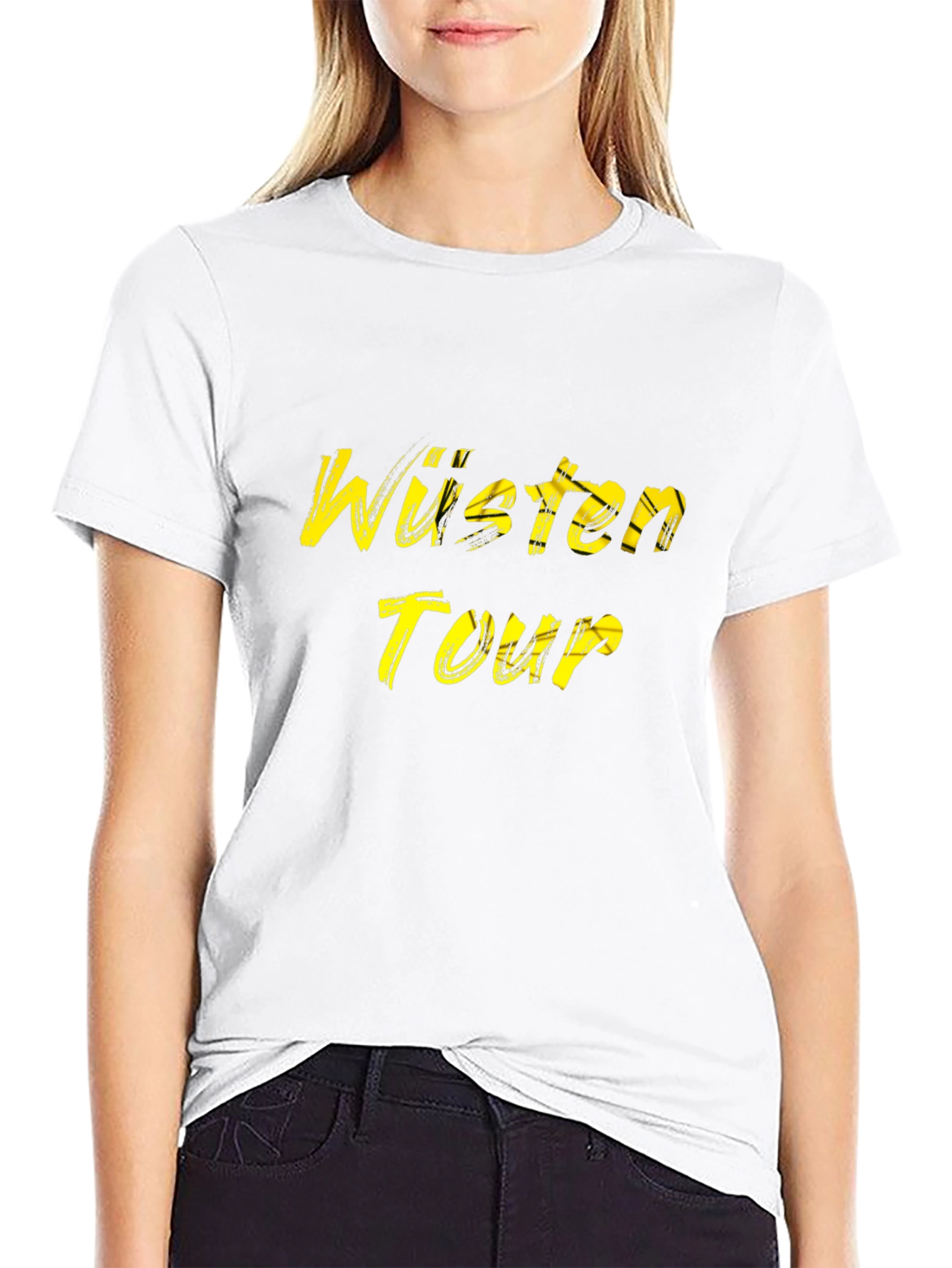 Wüsten Tour Graphic Tee - Stylish Black T-Shirt