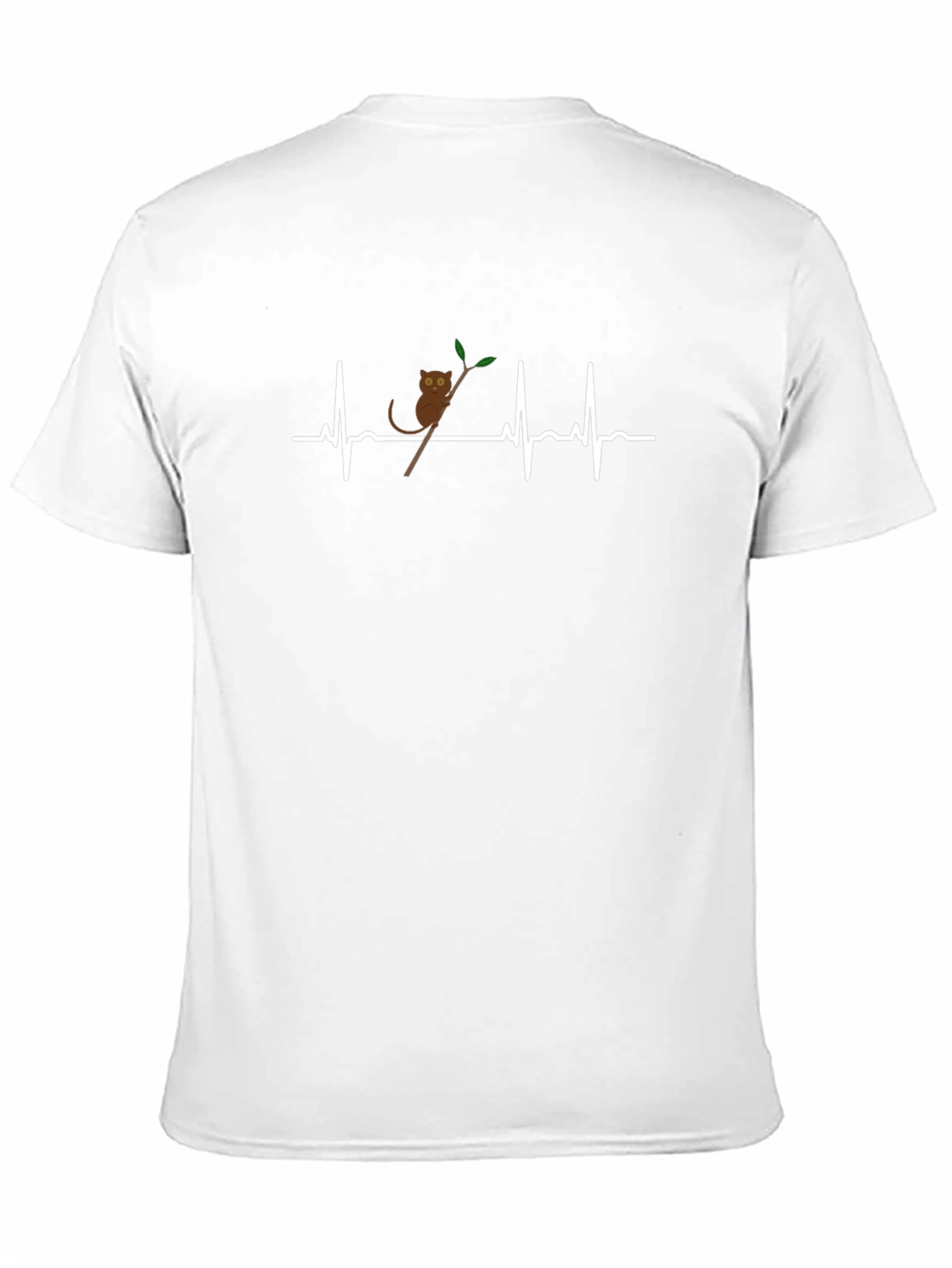 Heartbeat Tarsier Graphic T-Shirt - Black