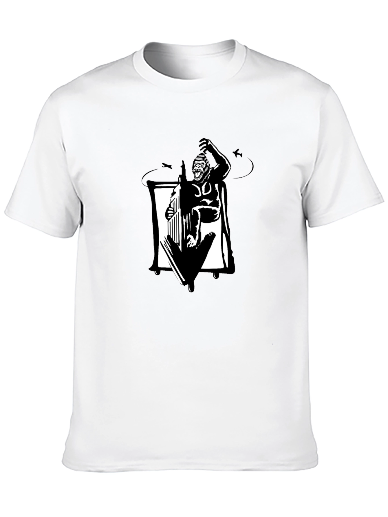 King Kong Graphic Tee - Black Cotton T-Shirt