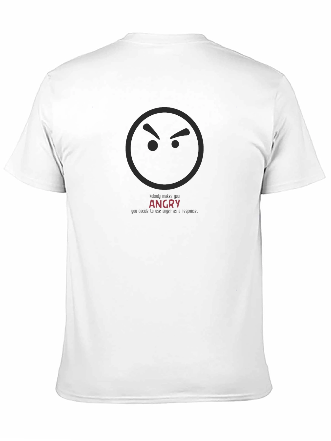 Angry Face Graphic T-Shirt - Casual Wear