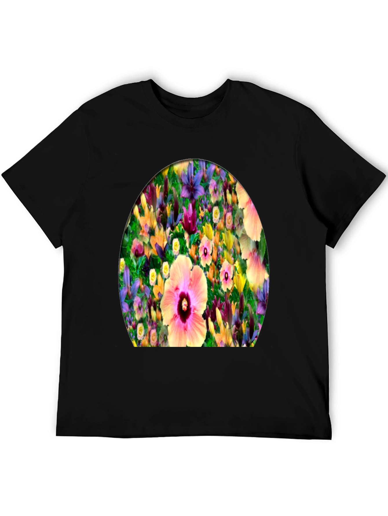 Floral Print Crew Neck T-Shirt