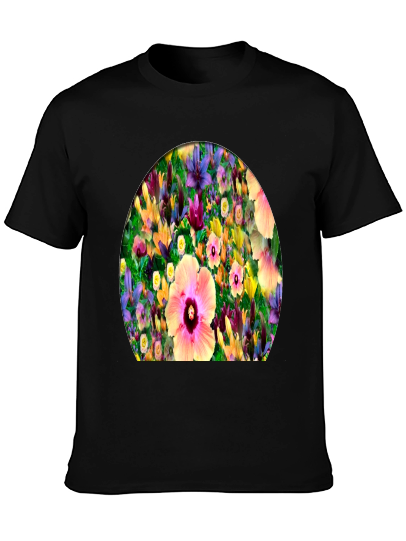 Floral Print Crew Neck T-Shirt