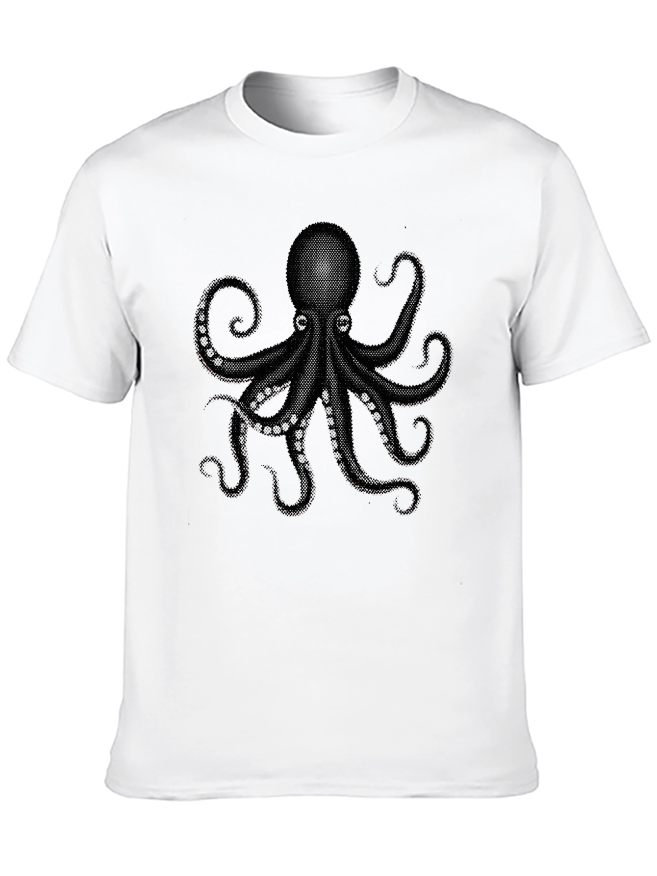 Octopus Graphic Black T-Shirt - Mens