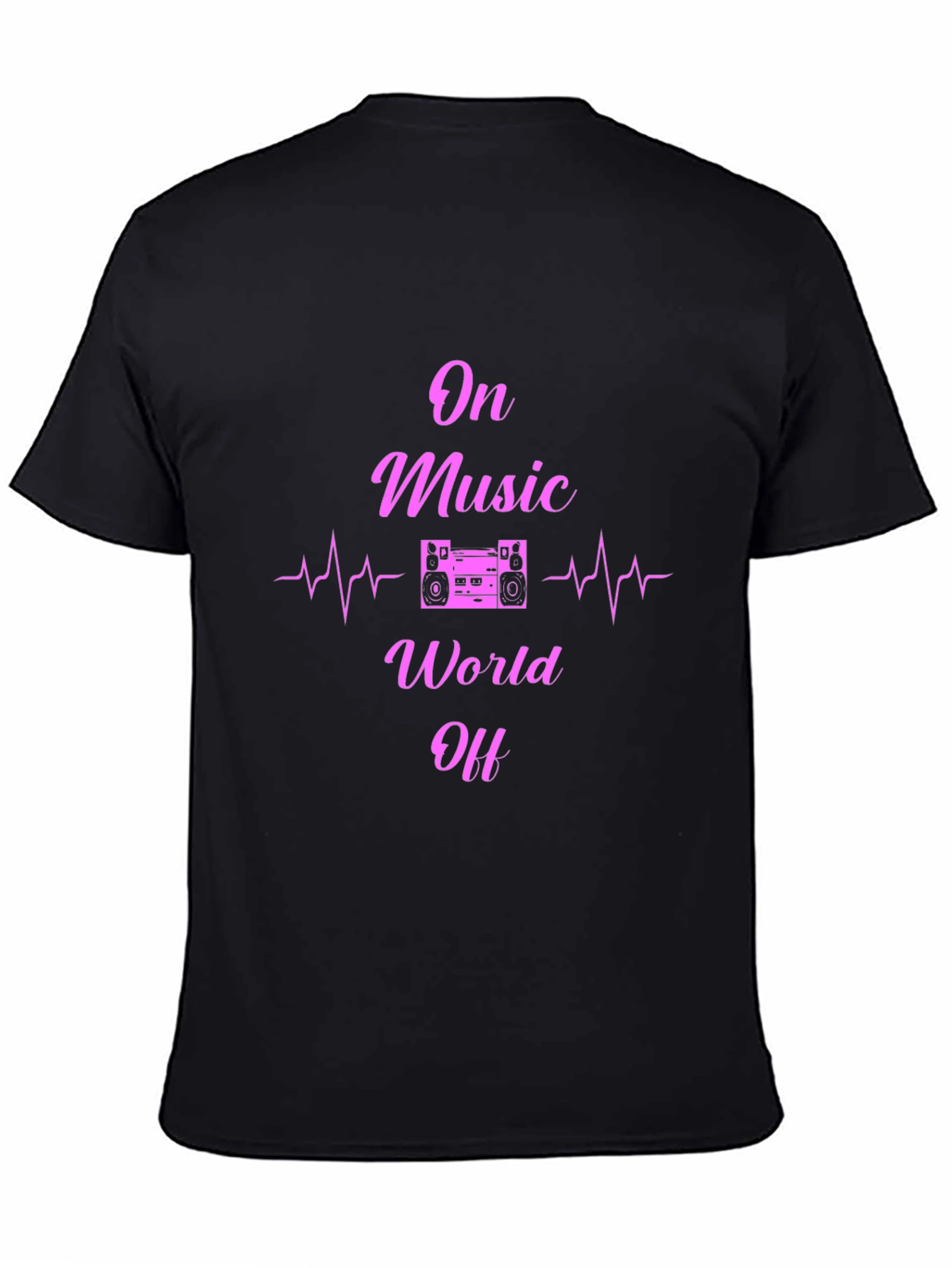 On Music World Off Black T-Shirt
