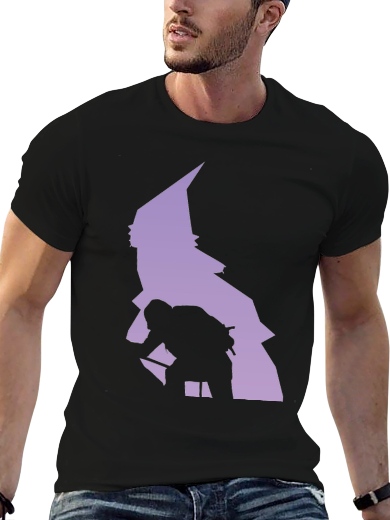 Silhouette Graphic T-Shirt - Ninja in the Mist