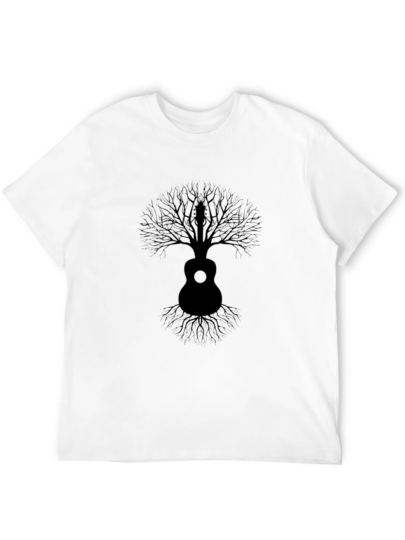 Guitar Tree Mens Black Graphic Tee