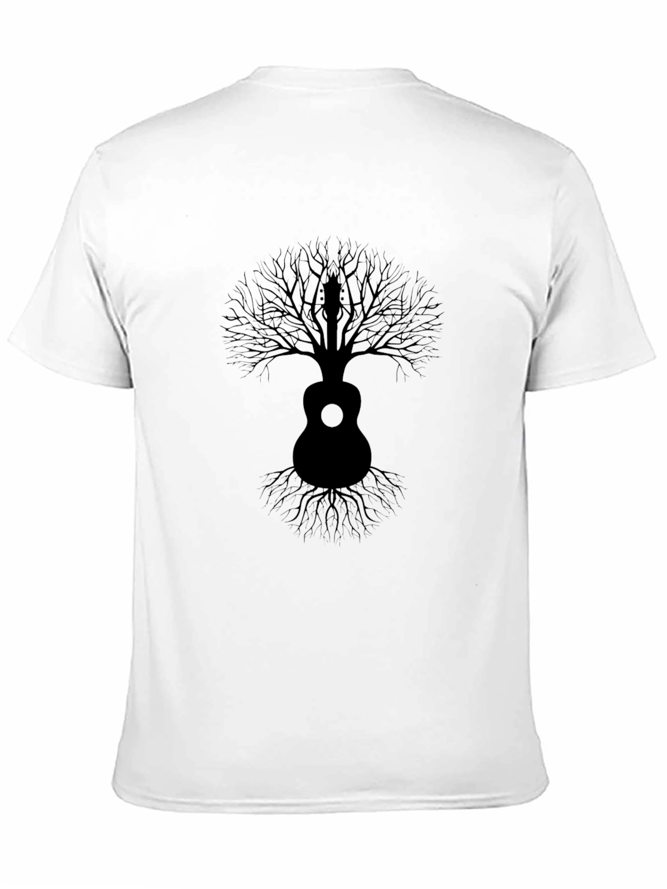 Guitar Tree Mens Black Graphic Tee