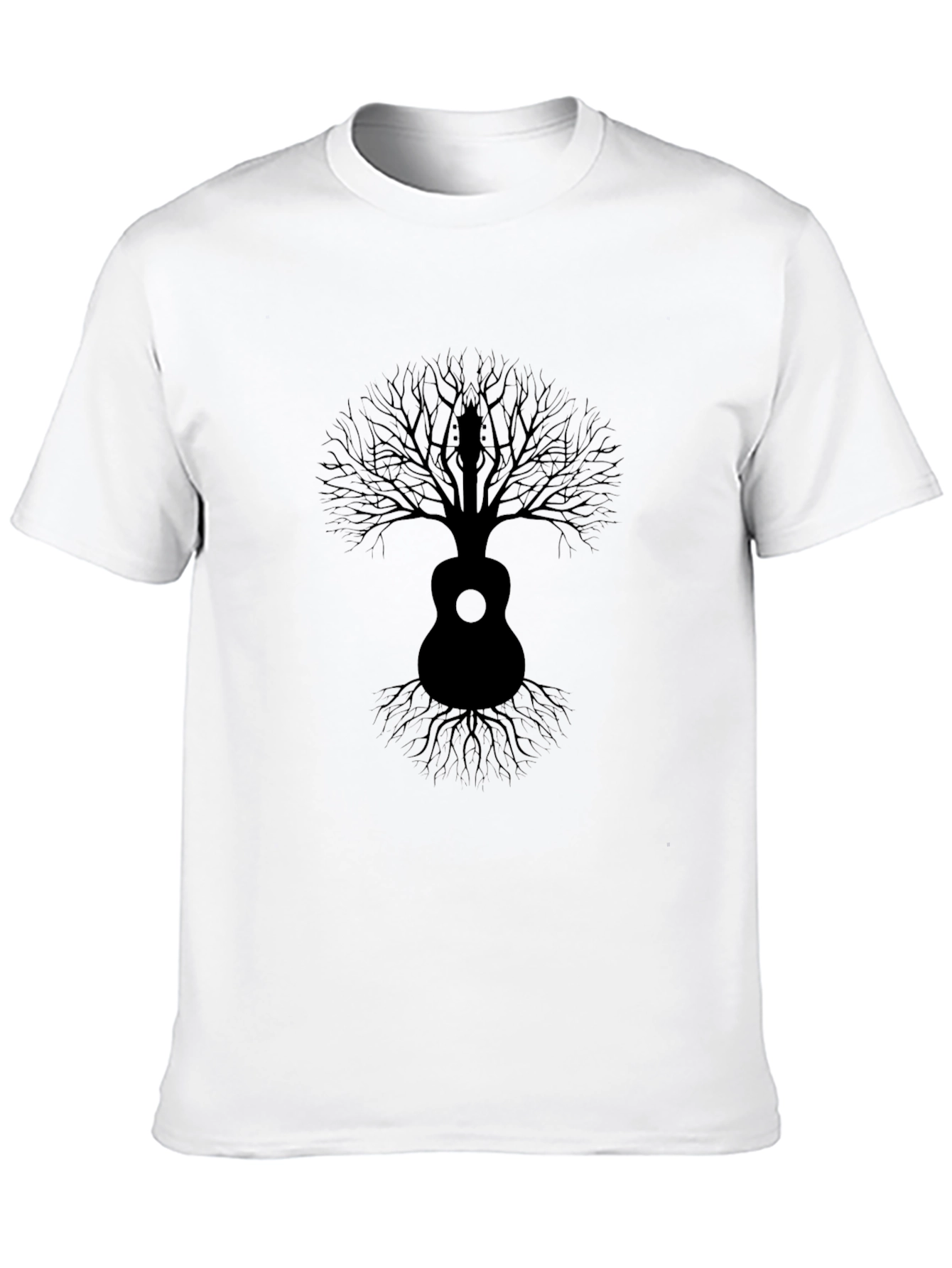 Guitar Tree Mens Black Graphic Tee