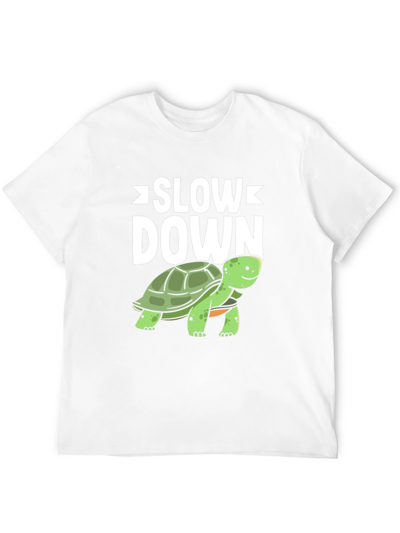 Slow Down Turtle Graphic T-Shirt