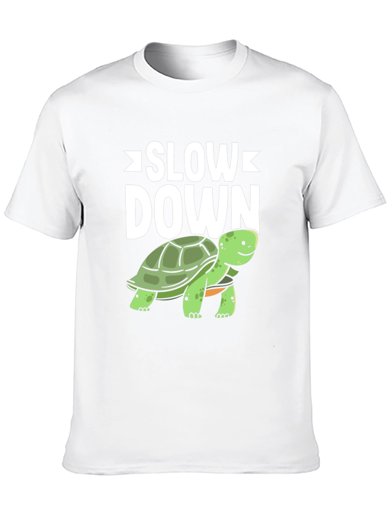 Slow Down Turtle Graphic T-Shirt