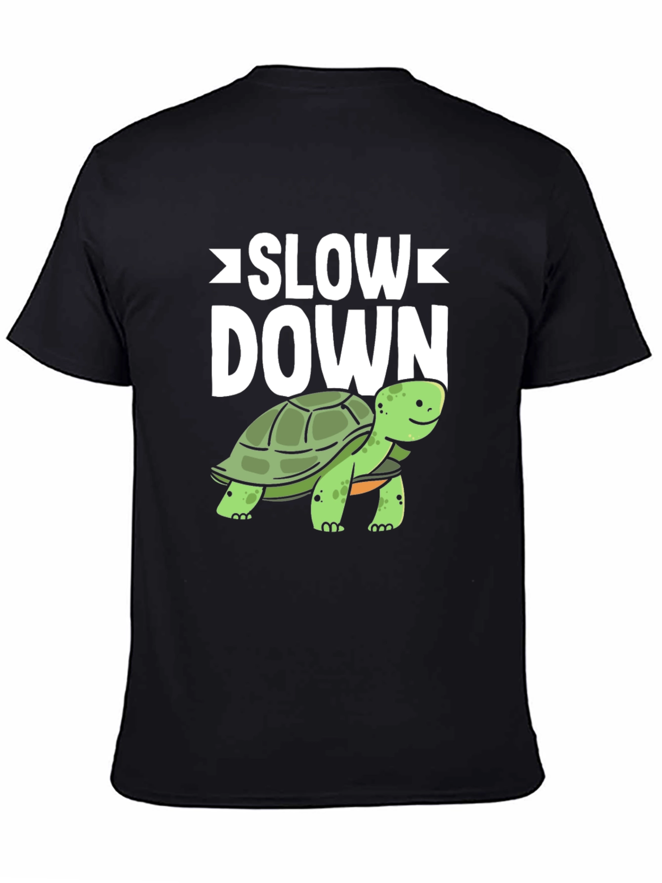 Slow Down Turtle Graphic T-Shirt