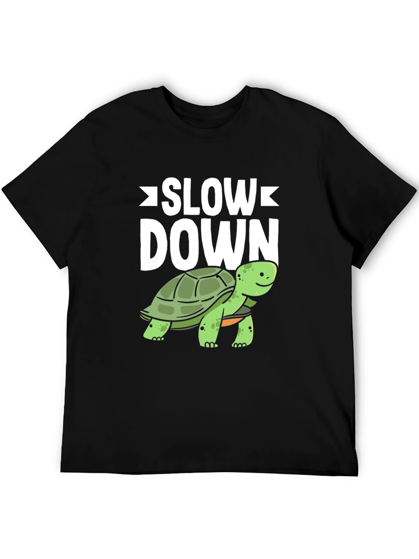 Slow Down Turtle Graphic T-Shirt