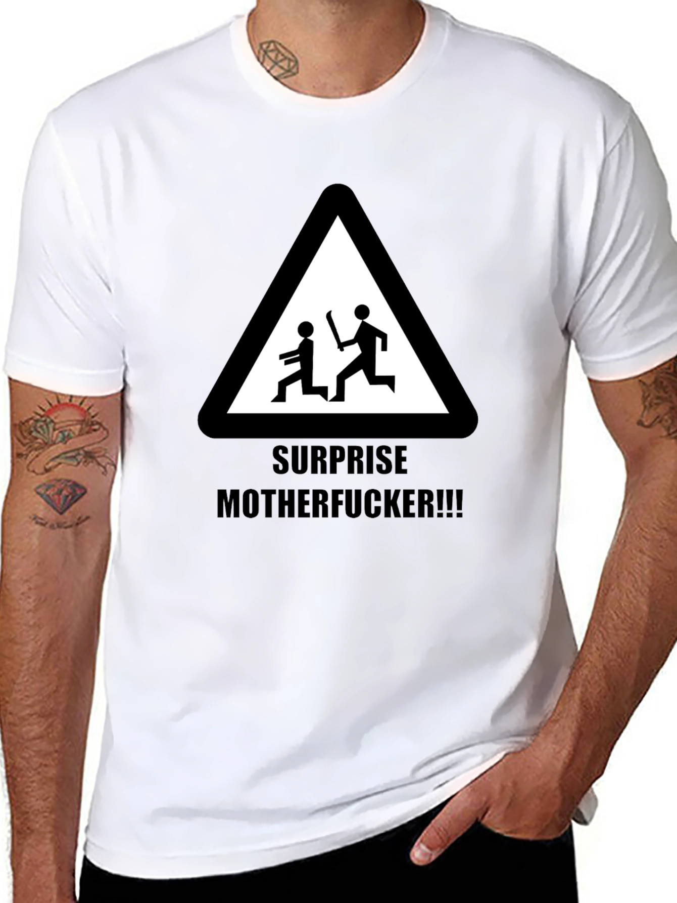 Surprise Offensive Humor Graphic Tee