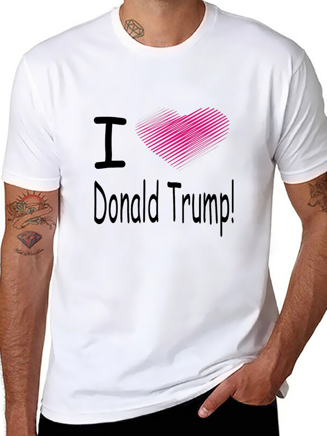 I Heart Donald Trump Black T-Shirt