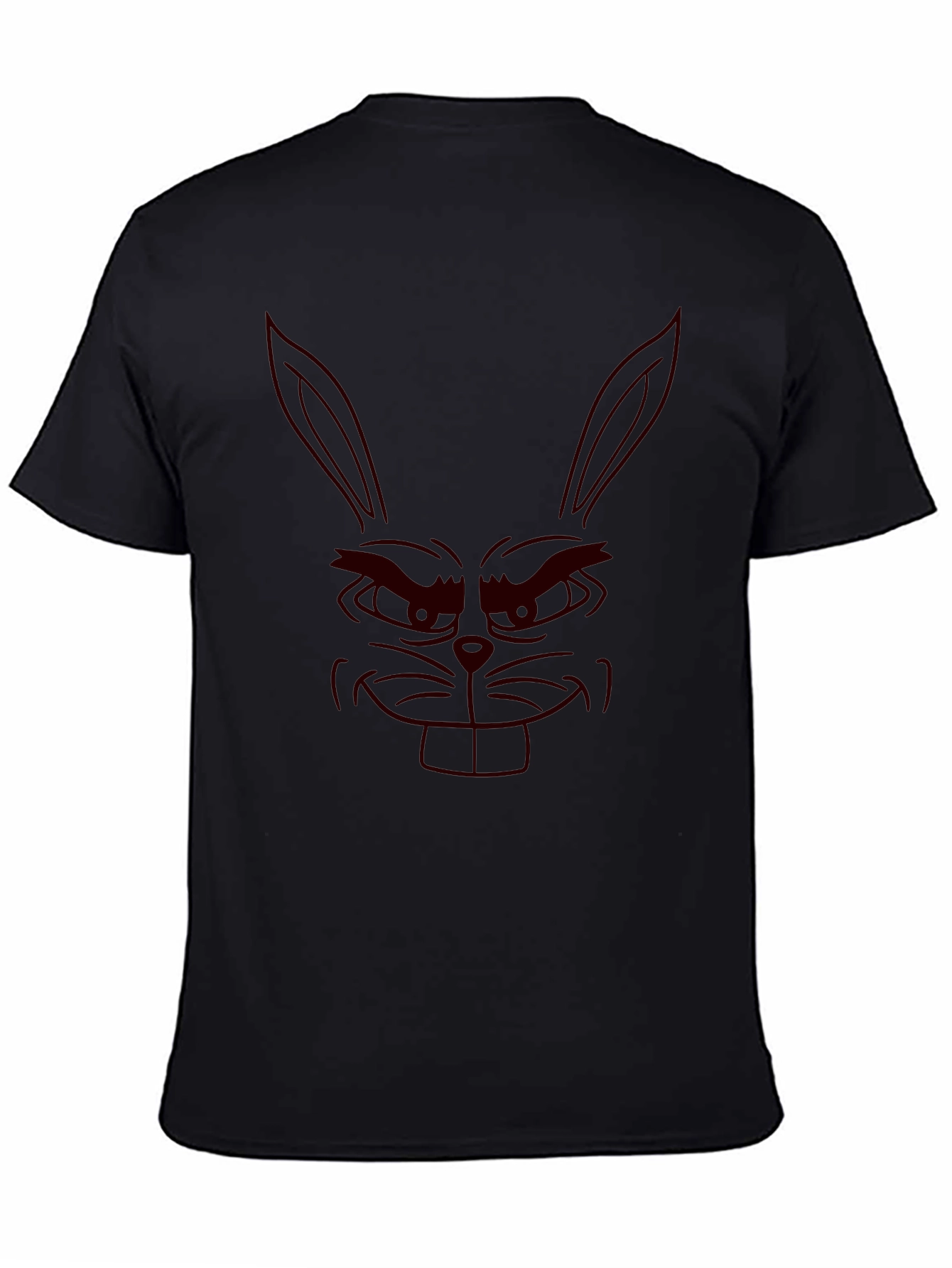 Evil Bunny Graphic T-Shirt - Mens Black Tee