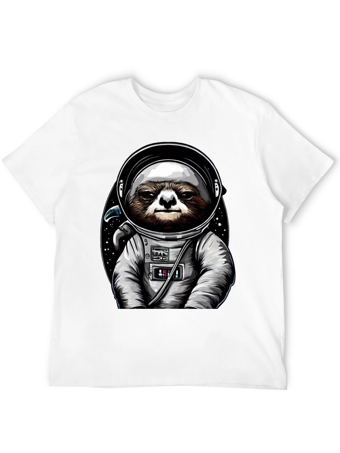 Sloth Astronaut Graphic Tee - Space Sloth T-Shirt