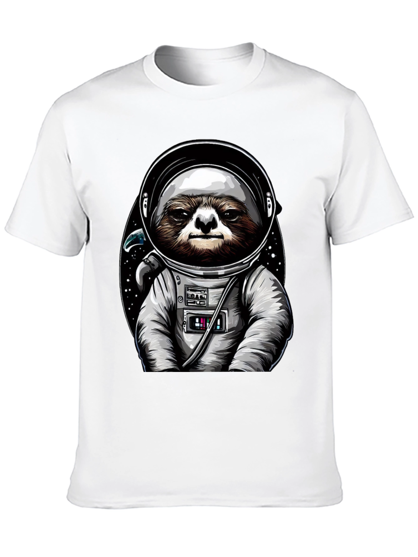 Sloth Astronaut Graphic Tee - Space Sloth T-Shirt