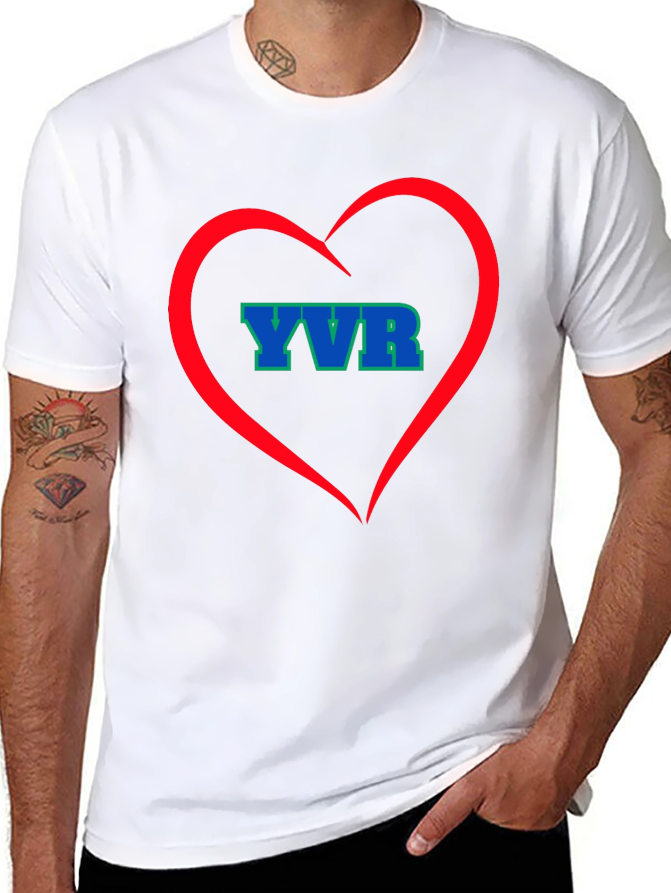 YVR Heart Tee - Vancouver Airport Souvenir