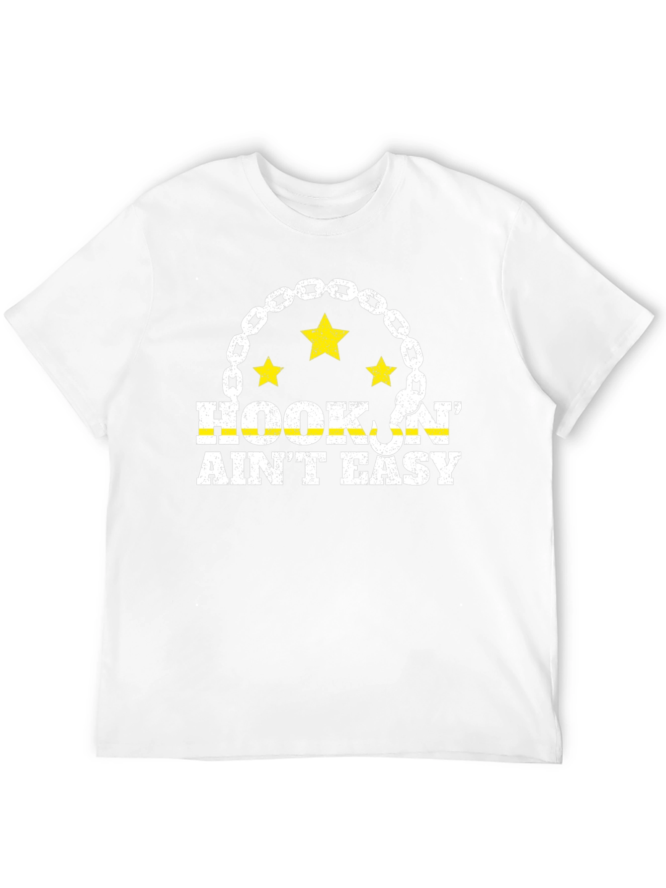 Hookin Aint Easy Black Graphic Tee