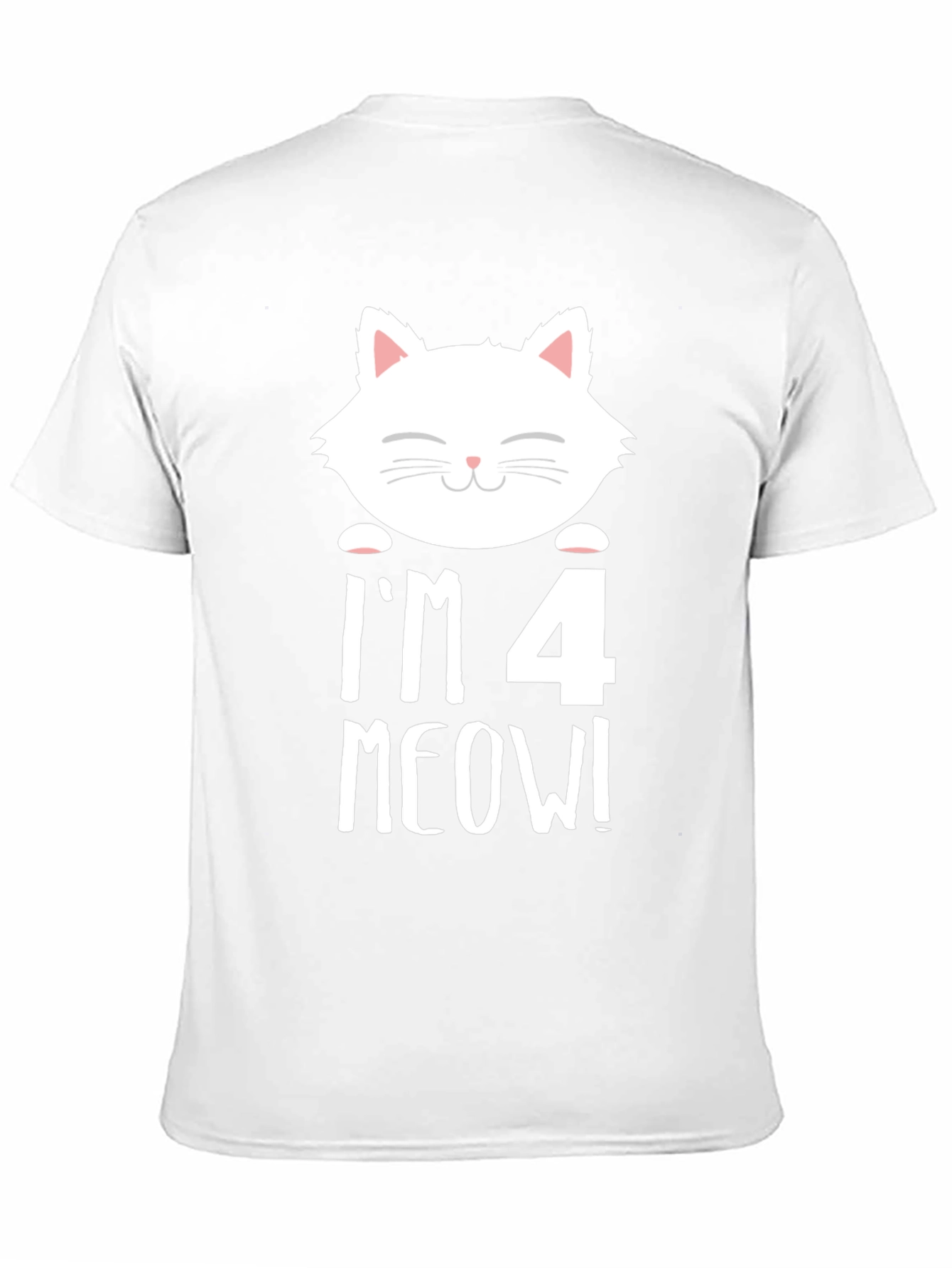 Im 4 Meow! Cat 4th Birthday T-Shirt