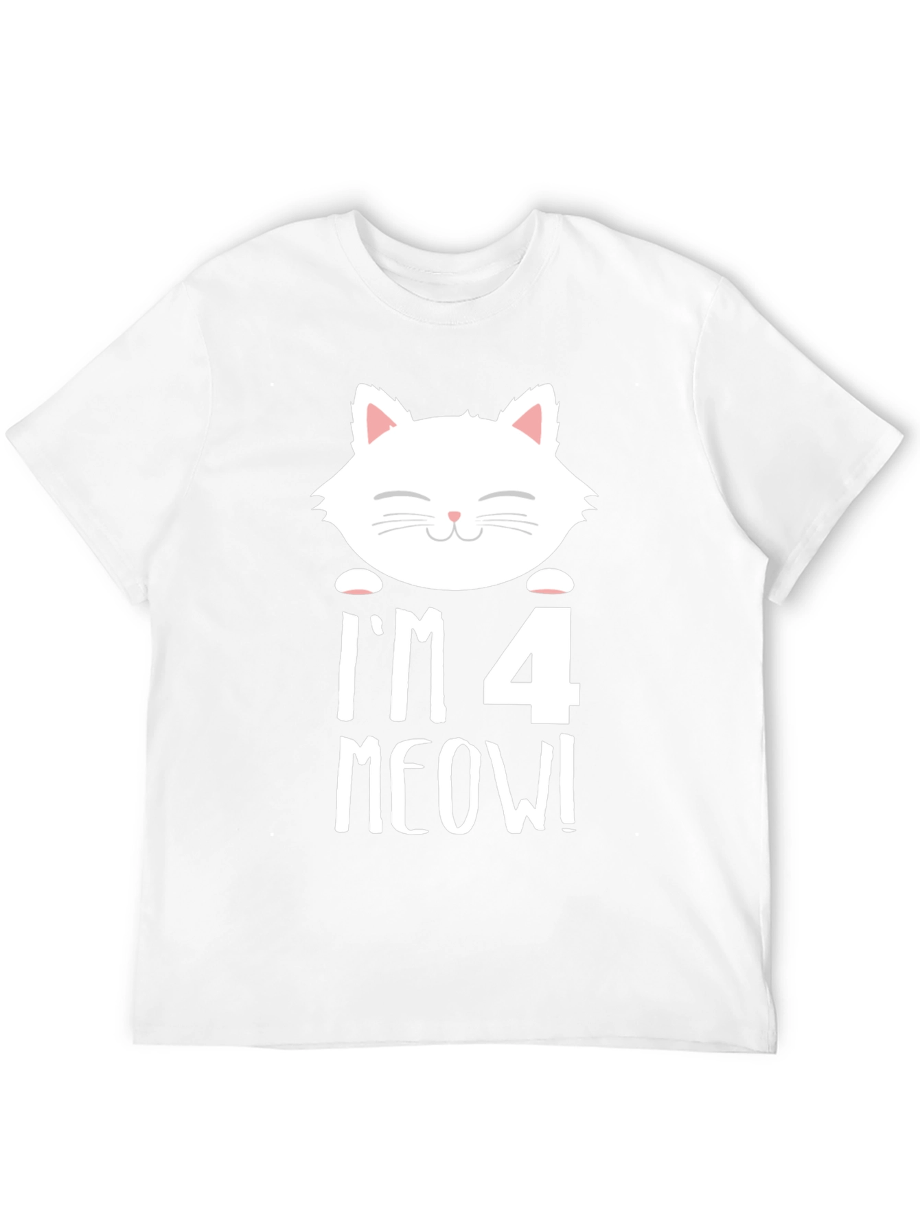 Im 4 Meow! Cat 4th Birthday T-Shirt