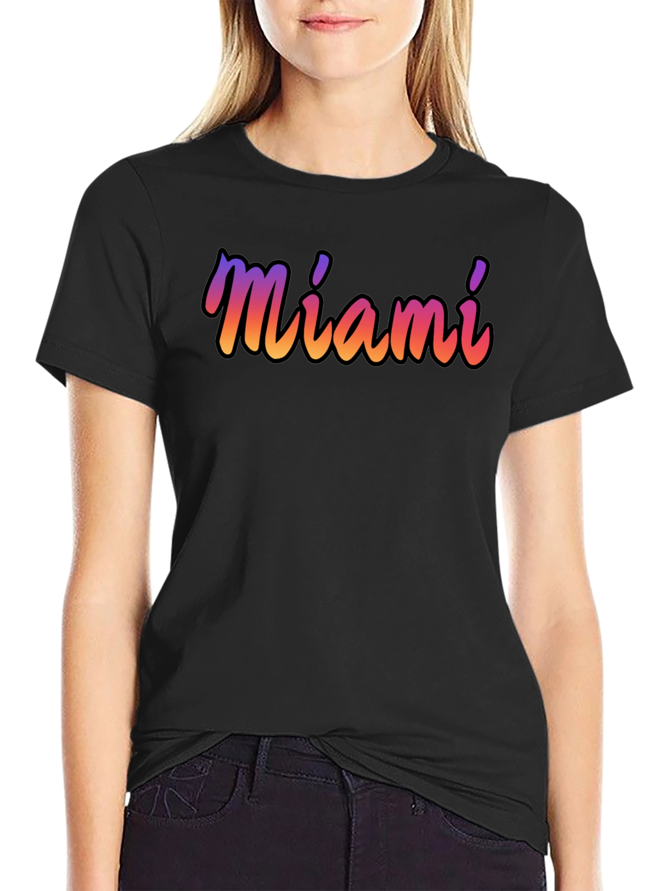 Miami Gradient T-Shirt - Soft Cotton Blend