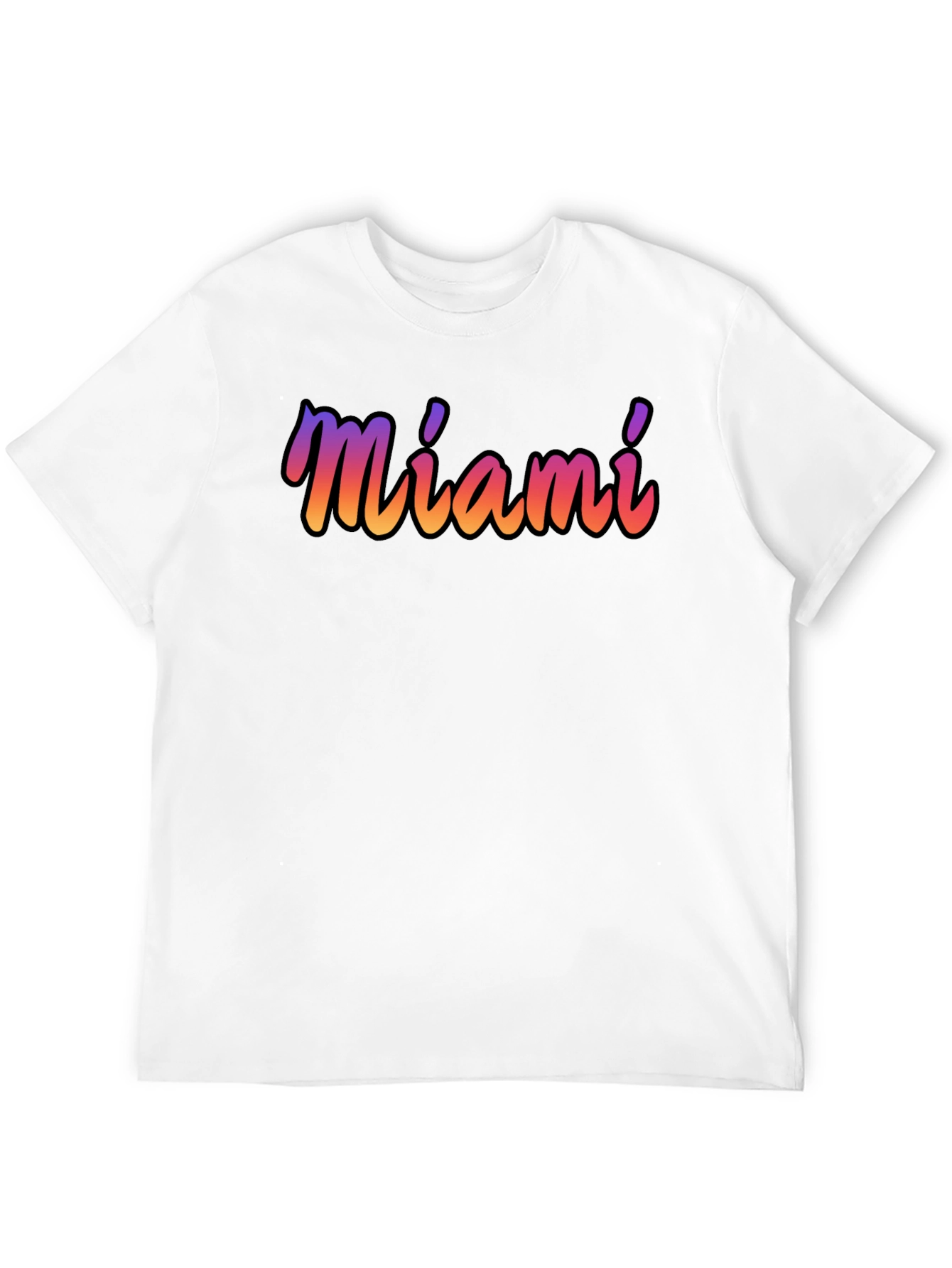 Miami Gradient T-Shirt - Soft Cotton Blend